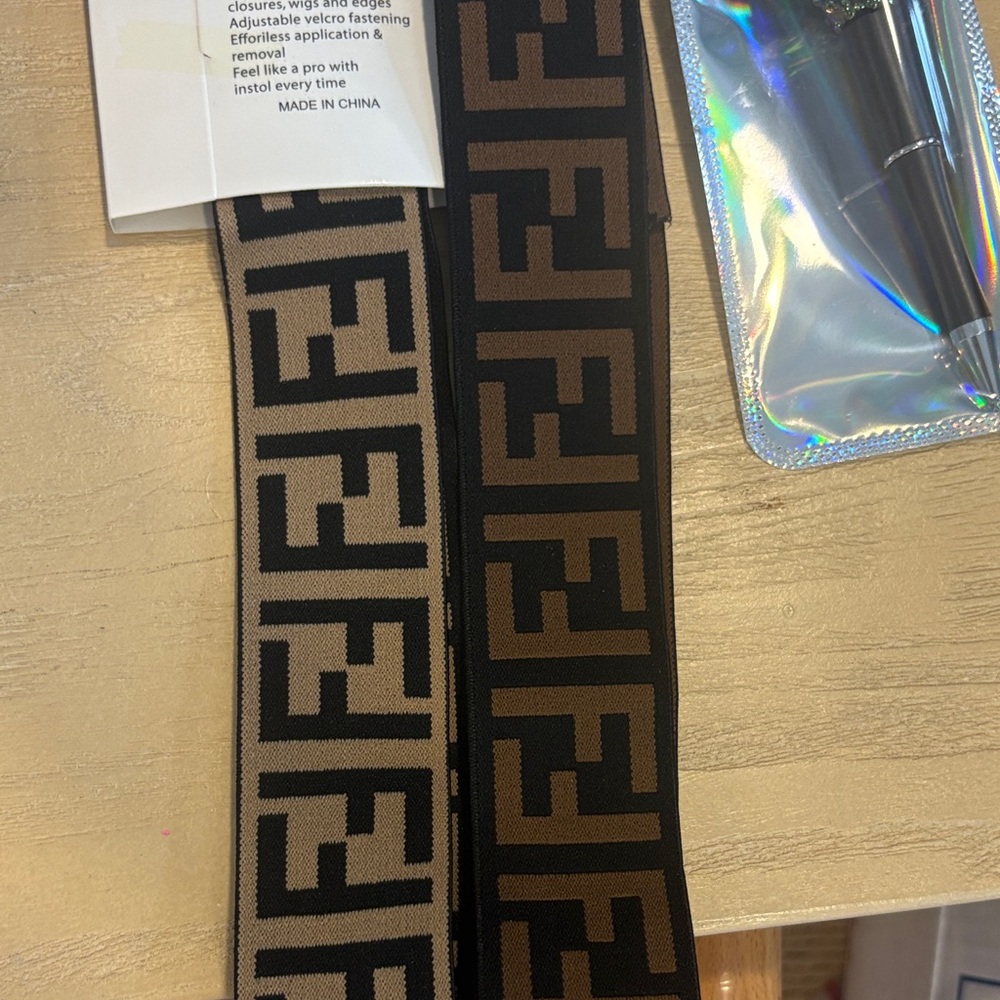 Fashion Brown and Black stretchy headband bundle